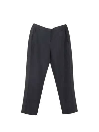 Pre-owned Burberry Straight-leg Trousers In Black