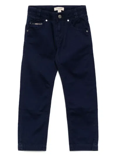 Burberry Kids' Straight-leg Trousers In Black