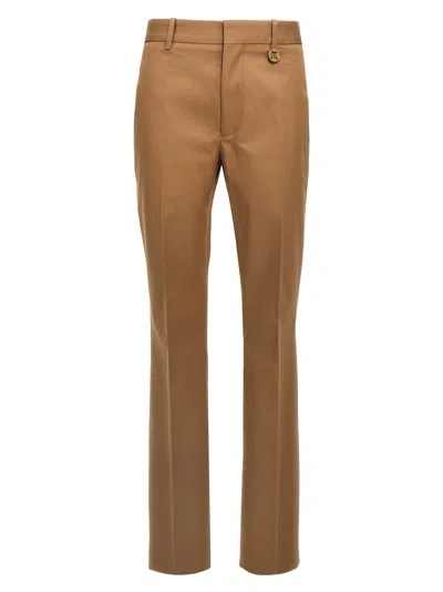 Burberry Straight Pants In Brown