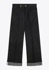 Burberry Indigo Jeans With Turn-ups