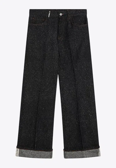 BURBERRY STRAIGHT TURN-UPS JEANS