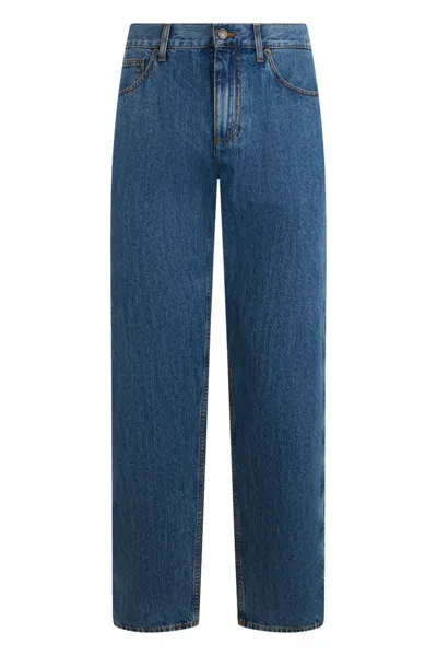 Burberry Straight-cut Straight-leg Jeans In Blue