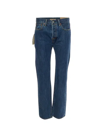 Pre-owned Burberry Straight-fit Jeans In Blue