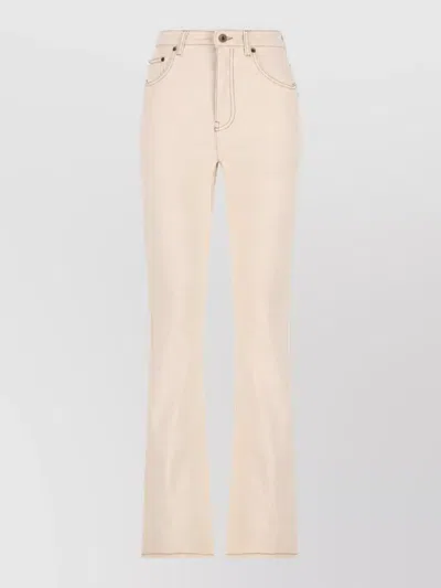 Burberry Straight-leg Jeans In Neutral