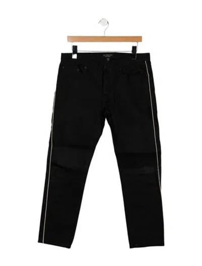 Pre-owned Burberry Straight-leg Jeans In Black