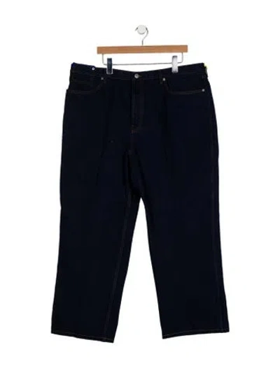 Pre-owned Burberry Straight-leg Jeans In Blue