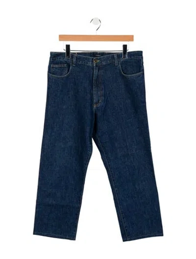 Pre-owned Burberry Straight-leg Jeans In Blue