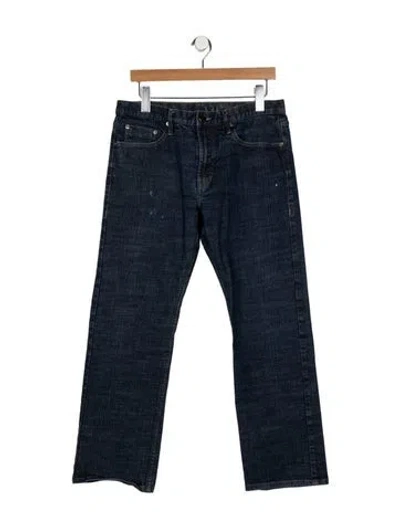 Pre-owned Burberry Straight-leg Jeans In Blue