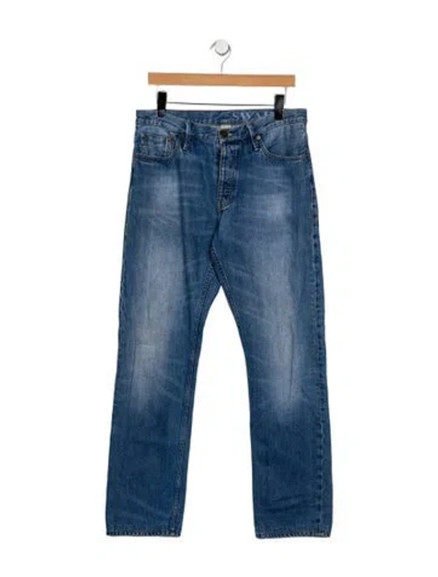 Pre-owned Burberry Straight-leg Jeans In Blue