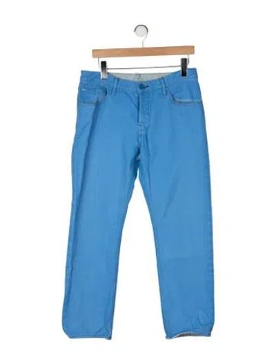 Pre-owned Burberry Straight-leg Jeans In Blue