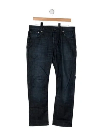 Pre-owned Burberry Straight-leg Jeans In Blue
