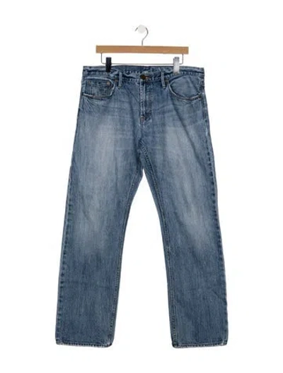 Pre-owned Burberry Straight-leg Jeans In Blue