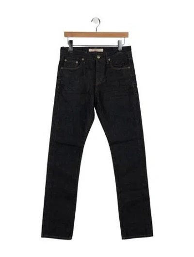 Pre-owned Burberry Straight-leg Jeans In Blue