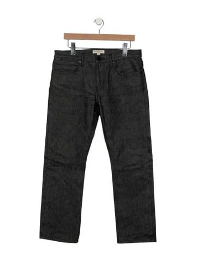 Pre-owned Burberry Straight-leg Jeans In Gray