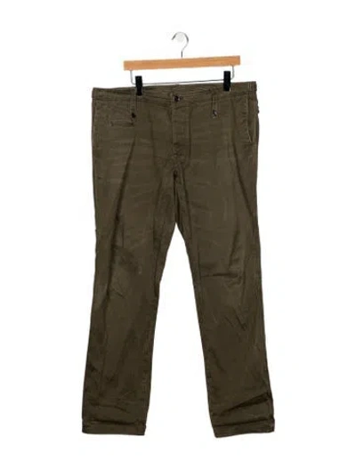 Pre-owned Burberry Straight-leg Jeans In Green