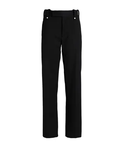 Burberry Straight-leg Trousers In Black