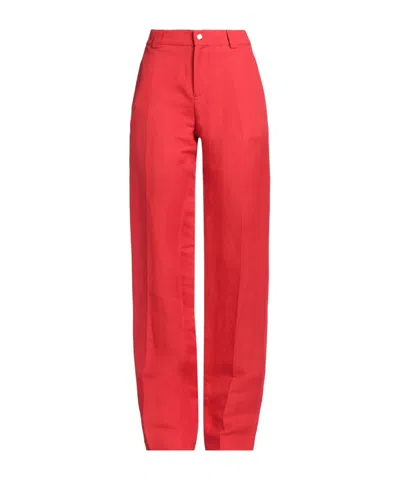 Burberry Straight-leg Trousers In Red