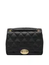 Burberry Quilted Chain Strap Crossbody Bag With Gold-tone Hardware In Black