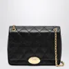 Burberry Small Strand Quilted Leather Shoulder Bag In Black