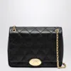 Burberry Large Quilted Chain Strap Shoulder Bag In Black