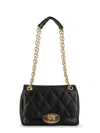 Burberry Women Strand Quilted Leather Crossbody Bag In Black