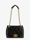 Burberry Women Strand Quilted Leather Crossbody Bag In Black