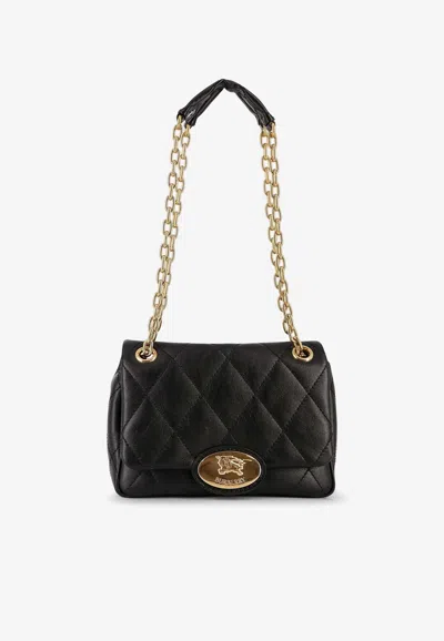 BURBERRY STRAND QUILTED LEATHER CROSSBODY BAG
