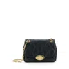 Burberry Black Quilted Crossbody Bag With Ekd Plaque On The Front And Chain-link Shoulder Strap In Leather Wo In Black