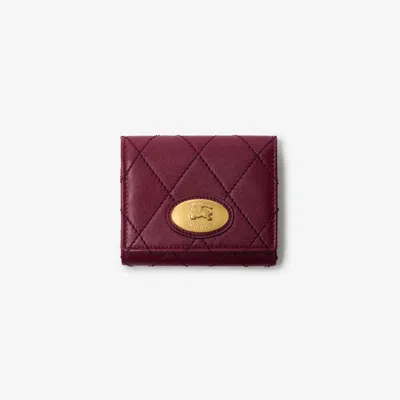 Burberry Strand Wallet In Red