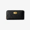 Burberry Strand Quilted Leather Zip Wallet