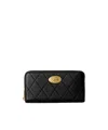 Burberry Strand Quilted Leather Zip Wallet