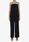 Burberry Tailored Wool Jumpsuit In Black