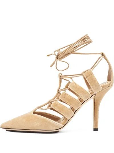 Pre-owned Burberry Strappy Pointed-toe Heeled Sandals