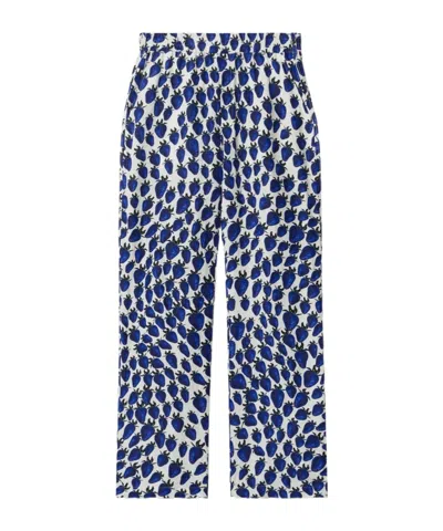 BURBERRY STRAWBERRY GRAPHIC-PRINT TROUSERS