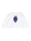 Burberry Baby Printed Cotton Jersey Sweatshirt In Weiss