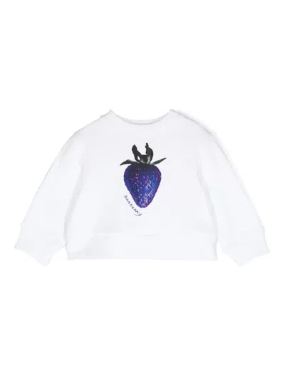 BURBERRY STRAWBERRY-PRINT COTTON SWEATSHIRT