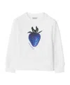 Burberry Baby Printed Cotton Jersey Sweatshirt In White
