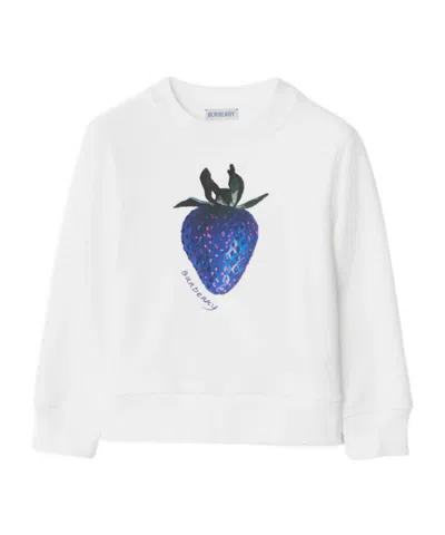 BURBERRY STRAWBERRY-PRINT COTTON SWEATSHIRT