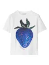 Burberry Strawberry-print Cotton T-shirt In White