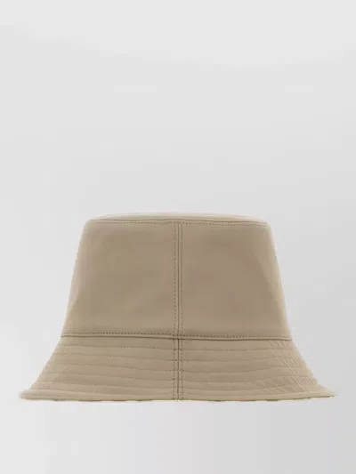 Burberry Stretch Canvas Reversible Bucket Hat Brim In Brown