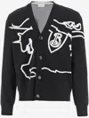 Burberry Ekd-embroidered Cotton Sweatshirt In Black