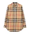 Burberry Stretch-cotton Check Shirt In Multi