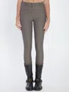 Burberry Brown Herringbone Stretch Cotton Jodhpur Trousers In Gray