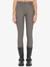 Burberry Brown Herringbone Stretch Cotton Jodhpur Trousers In Gray
