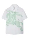 Burberry Stretch Cotton Shirt In White