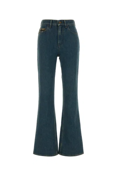 Burberry Stretch Denim Jeans In Blue