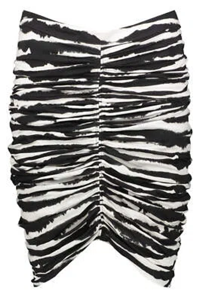 Pre-owned Burberry Stretch Pencil Skirt With Zip In Animalier
