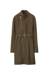 Burberry Stretch Wool Dress In Kindle Melange