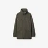 Burberry Stretch Wool Field Jacket In Green