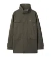 Burberry Stretch Wool Field Jacket In Green